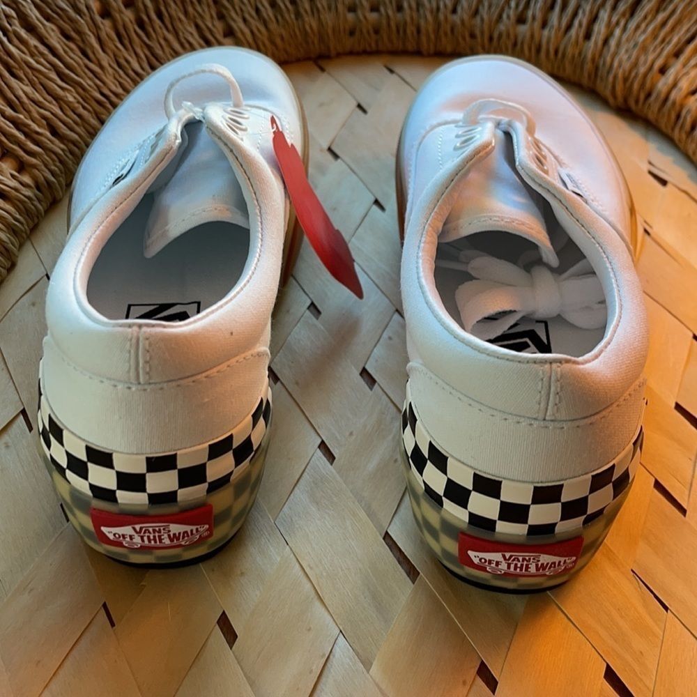 Vans Era Stacked White Checkerboard Sneakers - Picture 9 of 12